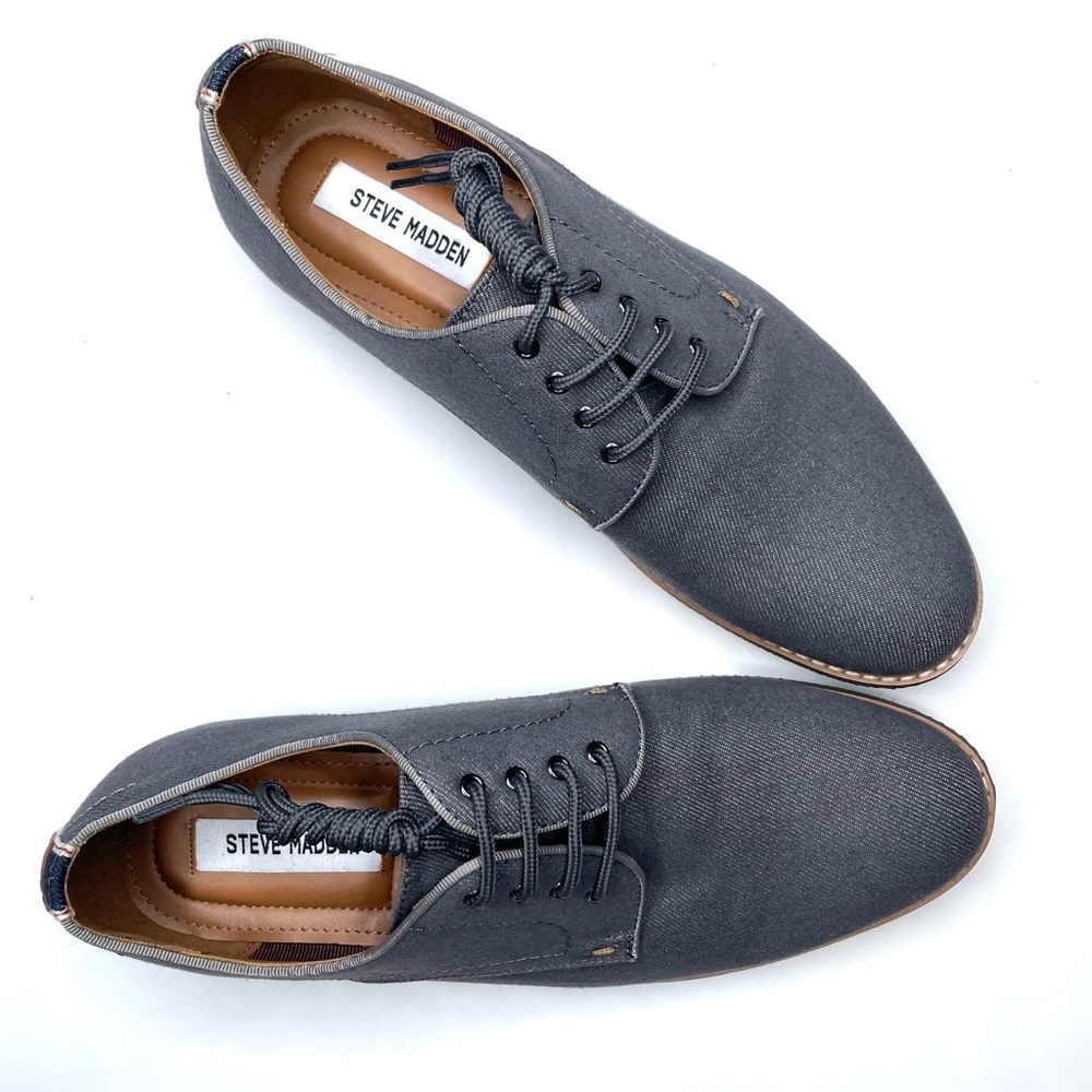 Steve Madden Men’s Nevins Denim Derby Size Women’s 9 View 2